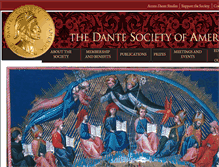 Tablet Screenshot of dantesociety.org